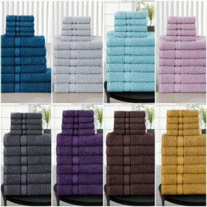 10 PCS TOWEL COMBED COTTON BATHROOM TOWELS