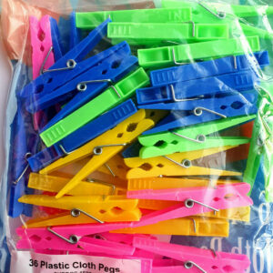 36 Plastic Pegs clothes pegs for washing line Storm Eco pegs gardens Dryer pegs